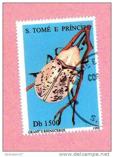 Timbre Oblitéré Used Mint Stamp Selo Carimbado Grant's Rhinoceros Db1500 S. TOME E PRINCIPE 1996 - Sao Tome Et Principe