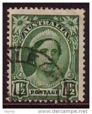 1942-1944 - Australian George VI Definitives 1.5d Green ELIZABETH Stamp FU - Used Stamps