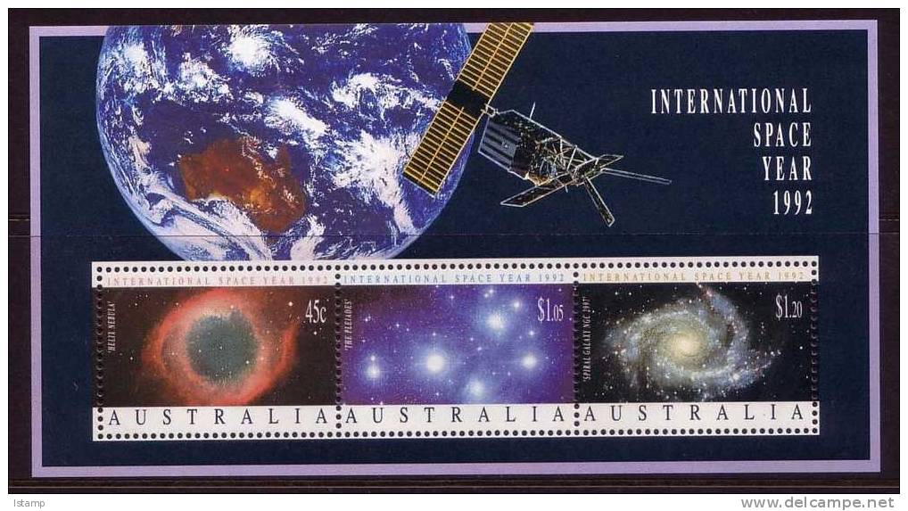 ⭕1992 - Australia INTERNATIONAL SPACE YEAR - Miniature Sheet MNH⭕ - Blocks & Sheetlets