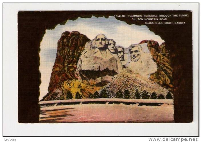 Mt. Rushmore Memorial Through The Tunnel On Iron Mountain Road, Black Hills, South Dakota - Mount Rushmore