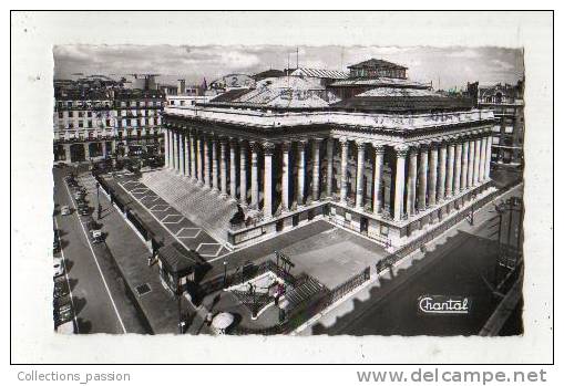 Cp, 75, Paris, 555  - La Bourse, Voyagée 1954 - Autres & Non Classés