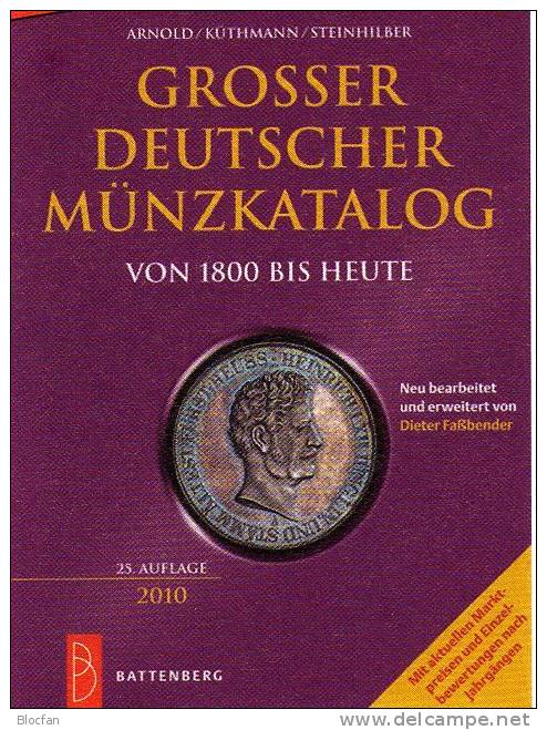 Grosser Münz Katalog Deutschland Battenberg 2010 Neu 35€ Von 1800 Bis Heute - Boeken & Software