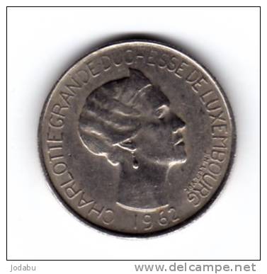 5 Francs 1962  CHARLOTTE Grande Duchesse Du Luxembourg - Luxemburg