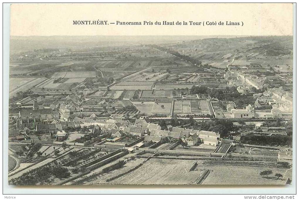 MONTLHERY    -   Panorama Pris Du Haut De La Tour(coté Linas). - Montlhery