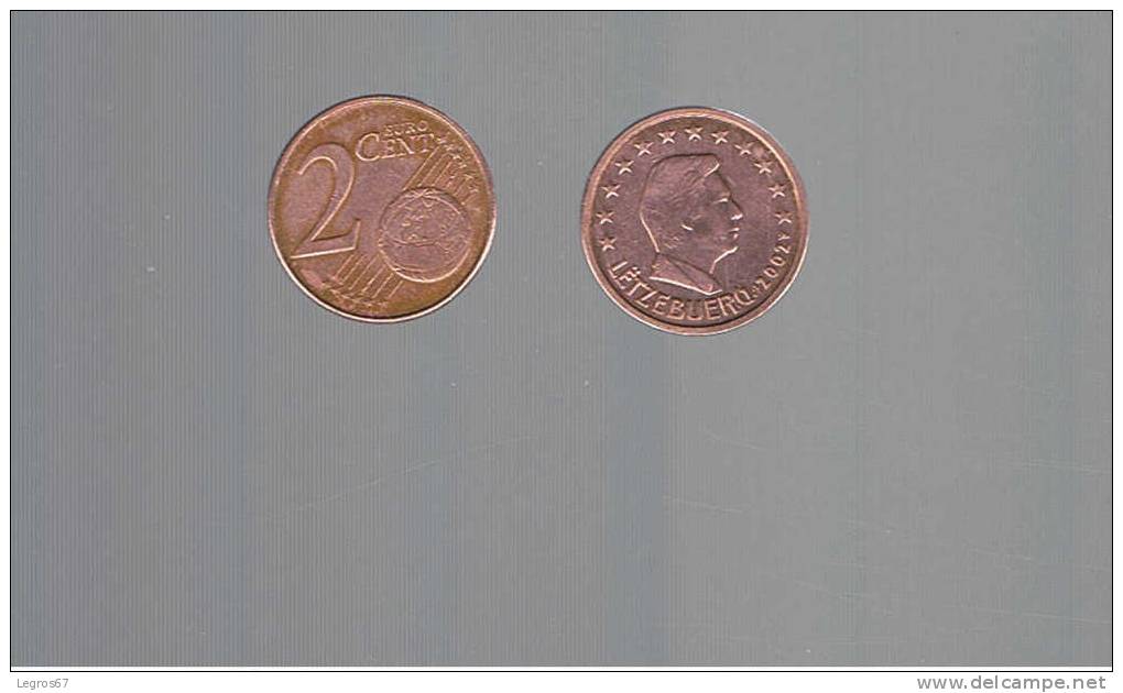 PIECE DE 2 CT EURO LUXEMBOURG 2002 - Greece