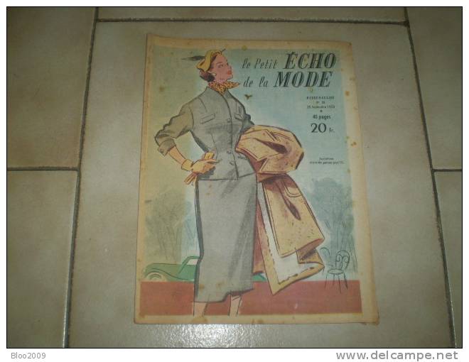 LE PETIT ECHO DE LA MODE   ANNEE 1953   NUMERO 38 - Mode