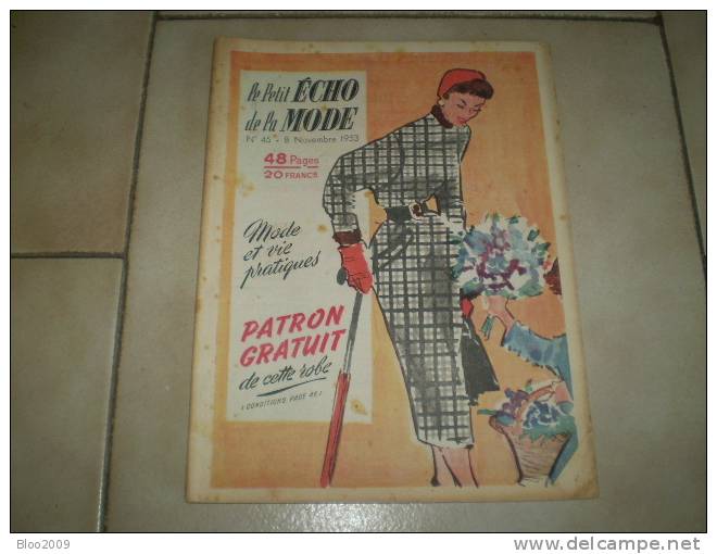 LE PETIT ECHO DE LA MODE  ANNEE 1953  NUMERO 45 - Lifestyle & Mode