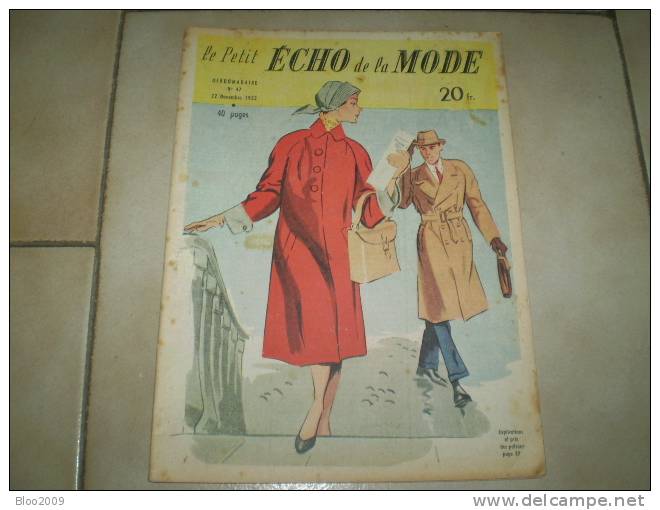 LE PETIT ECHO DE LA MODE  ANNEE 1953  NUMERO 47 - Lifestyle & Mode