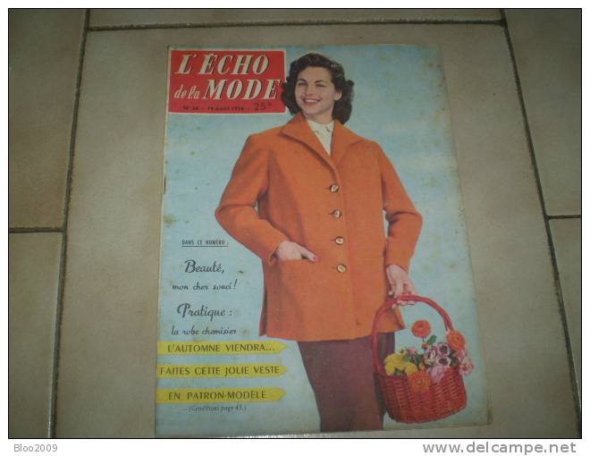LE PETIT ECHO DE LA MODE   ANNEE 1956  NUMERO 34 - Lifestyle & Mode
