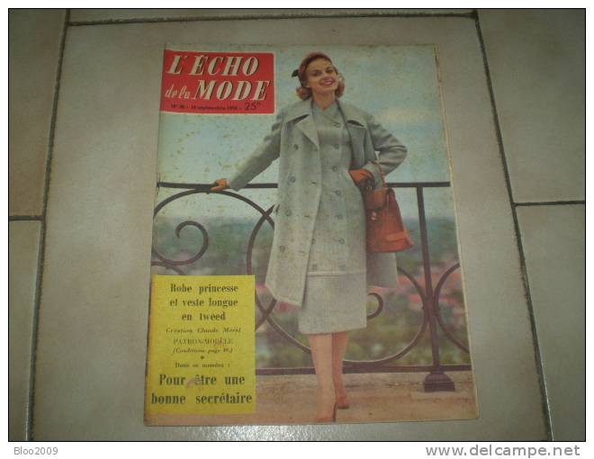 LE PETIT ECHO DE LA MODE   ANNEE 1956  NUMERO 38 - Fashion