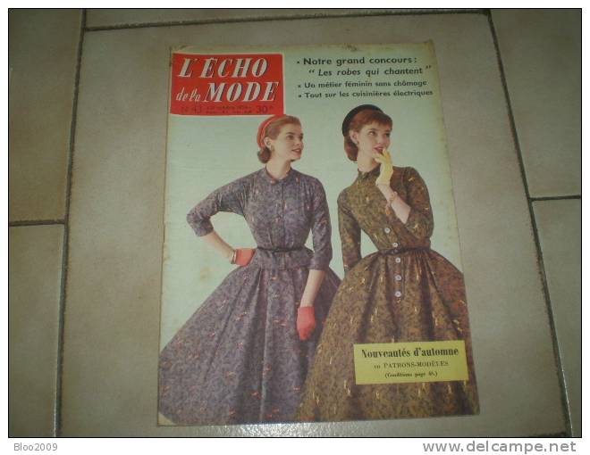 LE PETIT ECHO DE LA MODE   ANNEE 1956  NUMERO 43 - Fashion