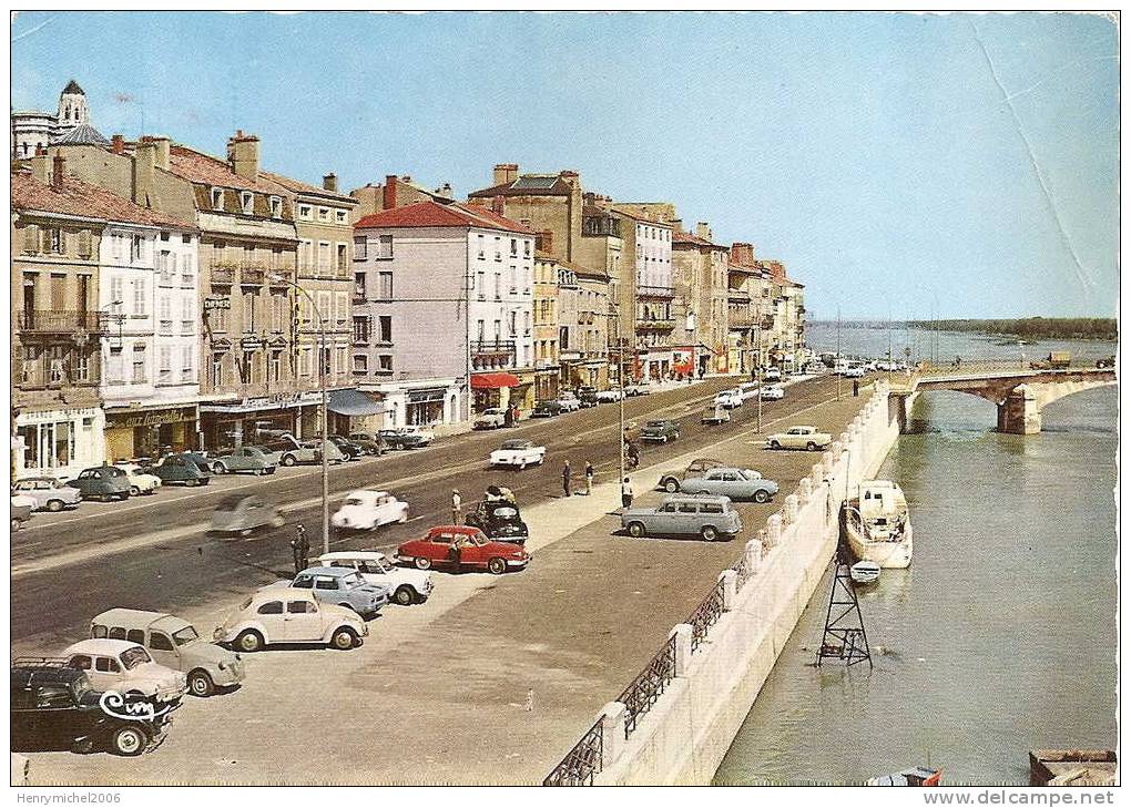 Macon ( Saone Et Loire) Quai Lamartine En 1966, Photo Cim - Macon