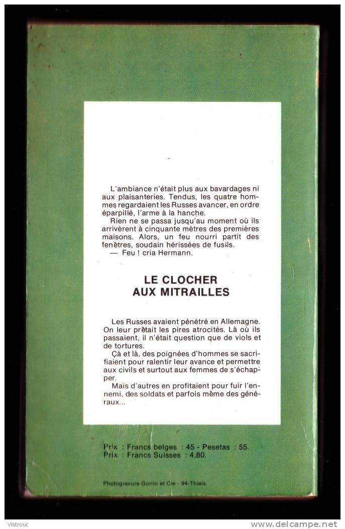 "Le Clocher Aux Mitrailles ", De Helmuth ZORN - Coll. GERFAUT Guerre  N° 223. - Action