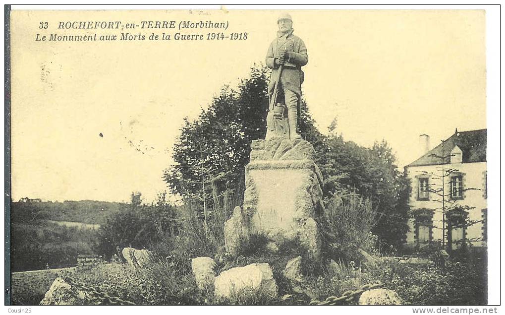 56 ROCHEFORT-en-TERRE - Le Monument Aux Morts De La Guerre 1914-1918 - Rochefort En Terre