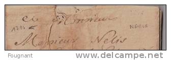 BELGIQUE : 1714:Précurseur:NAMUR Pour Bruxelles.avec Texte. - 1714-1794 (Paises Bajos Austriacos)