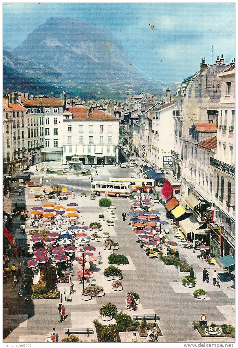 Grenoble ( Isere) Place Grenette Bus , Ville Olympique 38185261, Ed La Cigogne - Grenoble