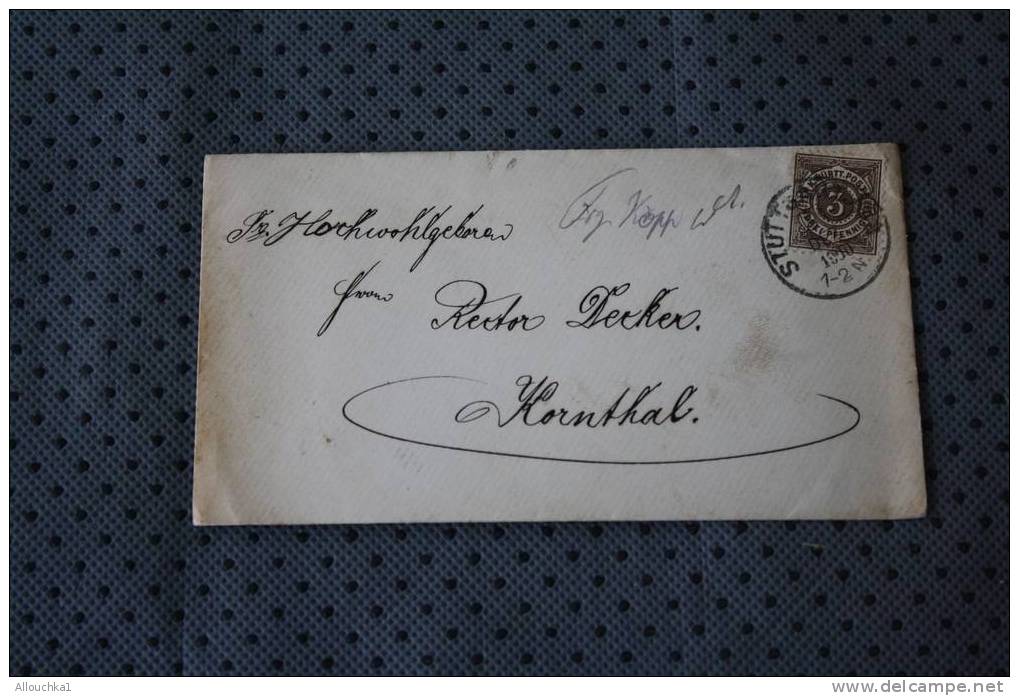 1900 ALTER ( EHEMALIGER ) DEUTSCHER ZUSTAND ( STAAT )  Timbres / Europe / Allemagne / Anciens Etats / MARCOPHILIA LETTER - Covers & Documents