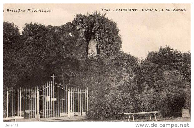 35 / Paimpont : Grotte Notre Dame De Lourdes - Paimpont