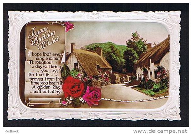 2 Early Greetings Postcards - Easter - Birthday - Ref 530 - Greetings From...