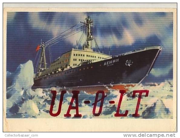 RUSSIA USSR SSSR Vladivostok QSL Radio POSTCARD - Frequency CX2bT - SHIP - Radio