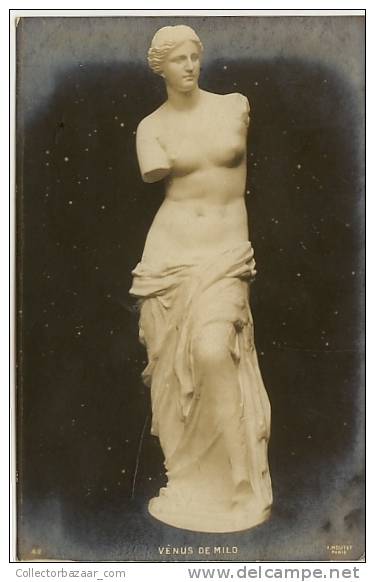 Sculpture Fine Classic Art Artist Signed Photographed By A.Moutet POSTCARD - Venus De Milo - Esculturas