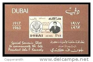 (005) Dubai  Kennedy Sheet / Bf / Bloc   ** / Mnh  Michel BL 8 - Dubai