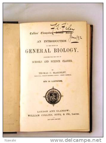 Mac Ginley, Thomas C. "General Biology" - Biological Science