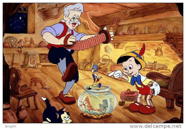 E-10zc/PC34^^   Fairy Tales , Pinocchio , ( Postal Stationery , Articles Postaux ) - Contes, Fables & Légendes