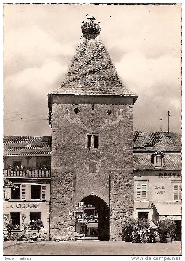 CP Turckheim Porte De France 68 Haut Rhin Restaurant La Cigogne - Turckheim