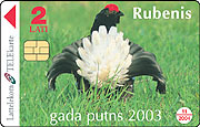 LATVIA-black Grouse Bird 2003 - Autres & Non Classés