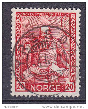 Norway 1941 Mi. 260    15 Øre Snorri Sturlason Deluxe FYRESDAL 1942 Cancel !!! - Oblitérés