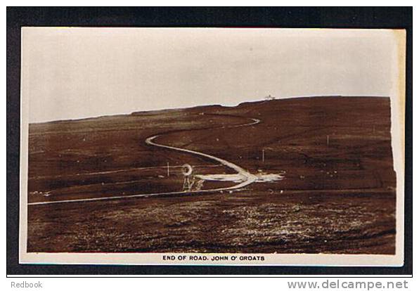 2 Real Photo Postcards "End Of The Road" & Windmill - "Stacks Of Duncansby" John O'Groats Caithness Scotland - Ref 531 - Caithness