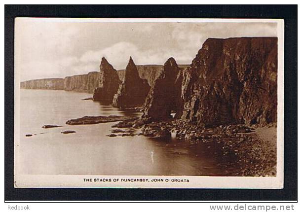 2 Real Photo Postcards "End Of The Road" & Windmill - "Stacks Of Duncansby" John O'Groats Caithness Scotland - Ref 531 - Caithness