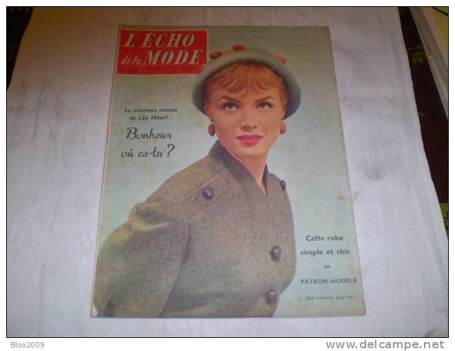 LE PETIT ECHO DE LA MODE   ANNEE 1956  NUMERO 50 - Fashion