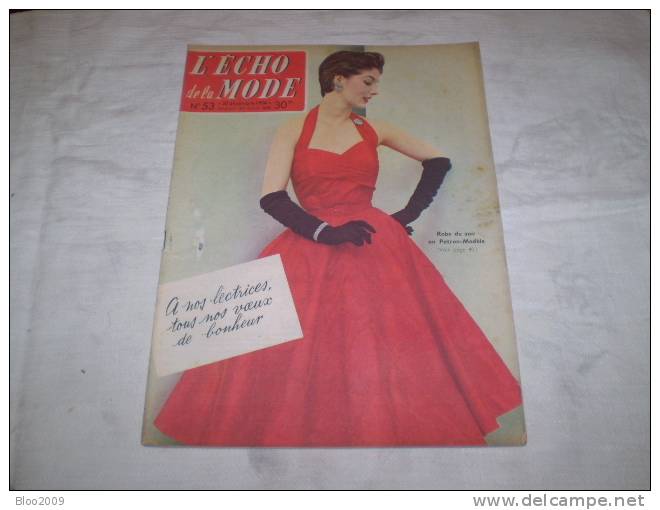 LE PETIT ECHO DE LA MODE   ANNEE 1956  NUMERO 53 - Fashion