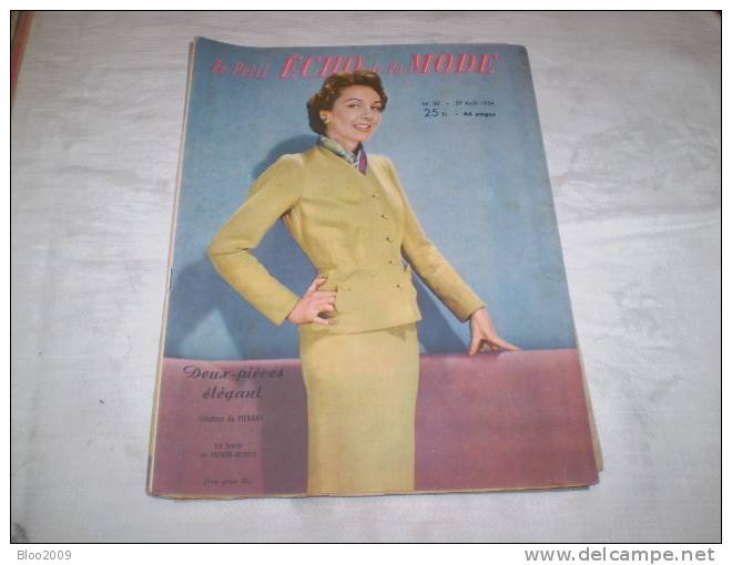 LE PETIT ECHO DE LA MODE  ANNEE 1954  NUMERO 35 - Mode