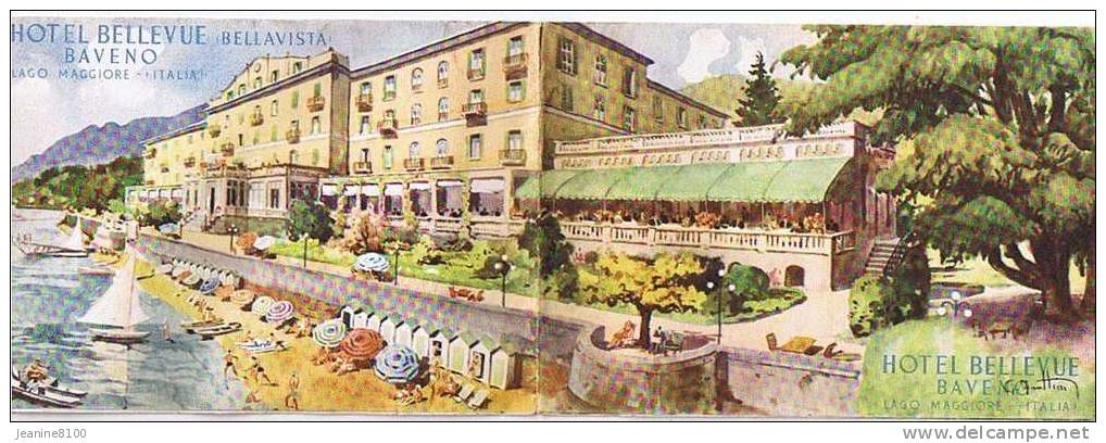 Hotel Bellevue BAVENO Lago Maggiore Italie - Pubblicitari