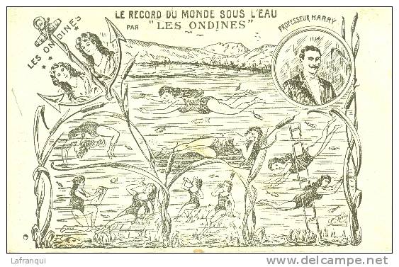 THEMES- Ref  292- Les Ondines - Celebres Plongeuses Anglaises -photo A Thiriat Toulouse  -carte Bon Etat - - Kunst- Und Turmspringen