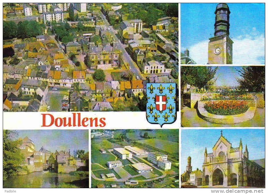 Carte Postale 80. Doullens Vue D'avion Trés Beau Plan - Doullens