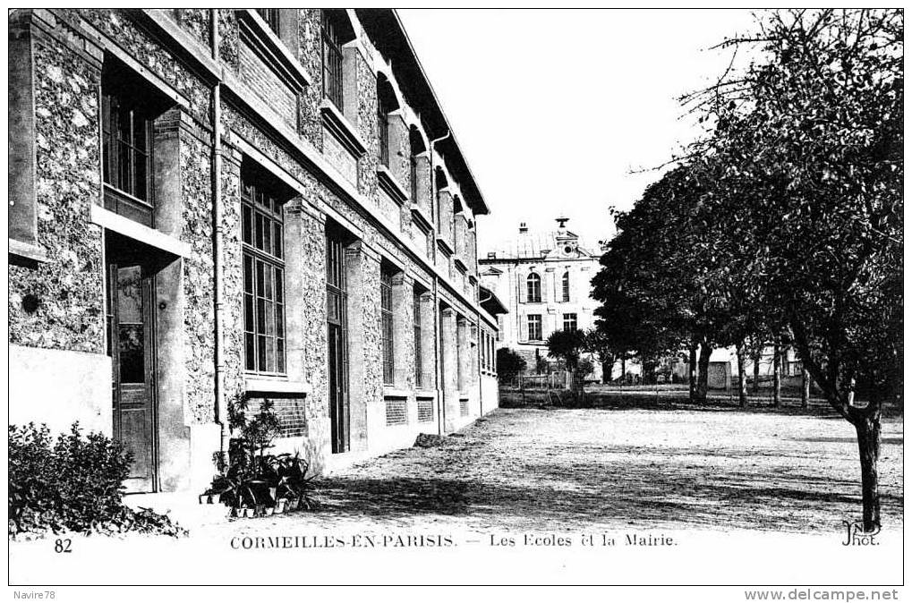 95 Cpa CORMEILLES EN PARISIS     LES ECOLES ET LA MAIRIE - Cormeilles En Parisis