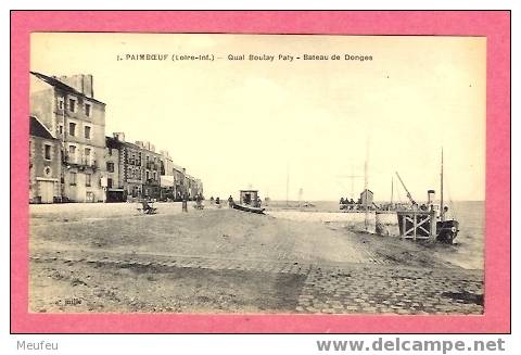 PAIMBOEUF - (Loire-inf) - Quai Boulay Paty - Bateau De Donges-- Café - Paimboeuf