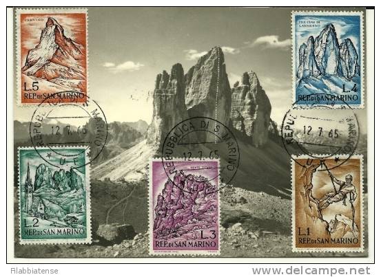 1965 - San Marino Cartolina - Tematica Montagne      13/46M - Lettres & Documents