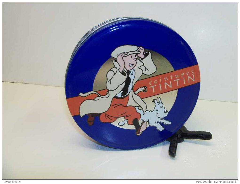 TINTIN. BOÎTE CEINTURE CITIME.  Hergé 1994. Pièce De Collection !. Ceinture Non Déballée Avec étiquette Illustrée. - Advertisement