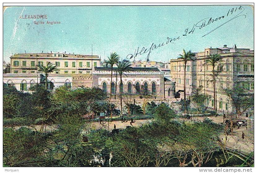 Postal ALEXANDRIA (Egipto) 1935.  Egypt - 1915-1921 Protettorato Britannico