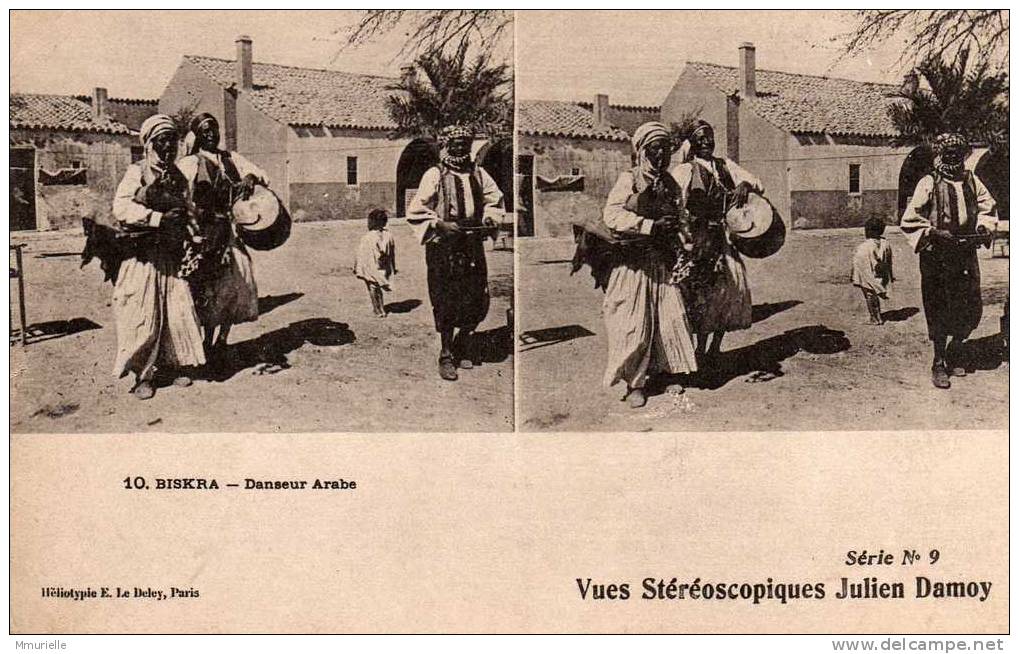 ALGERIE-BISKRA Danseur Arabe-MB - Stereoskopie