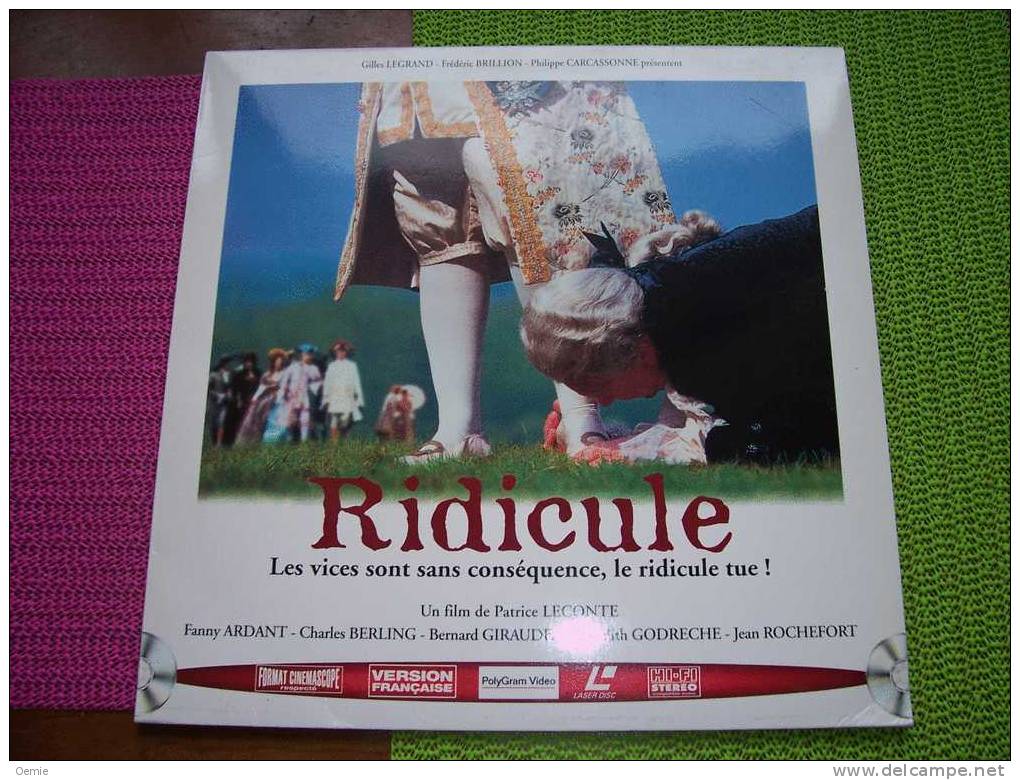 LASERDISC  CDV   °°°   RIDICULE    DE PATRICE LECONTE - Sonstige Formate