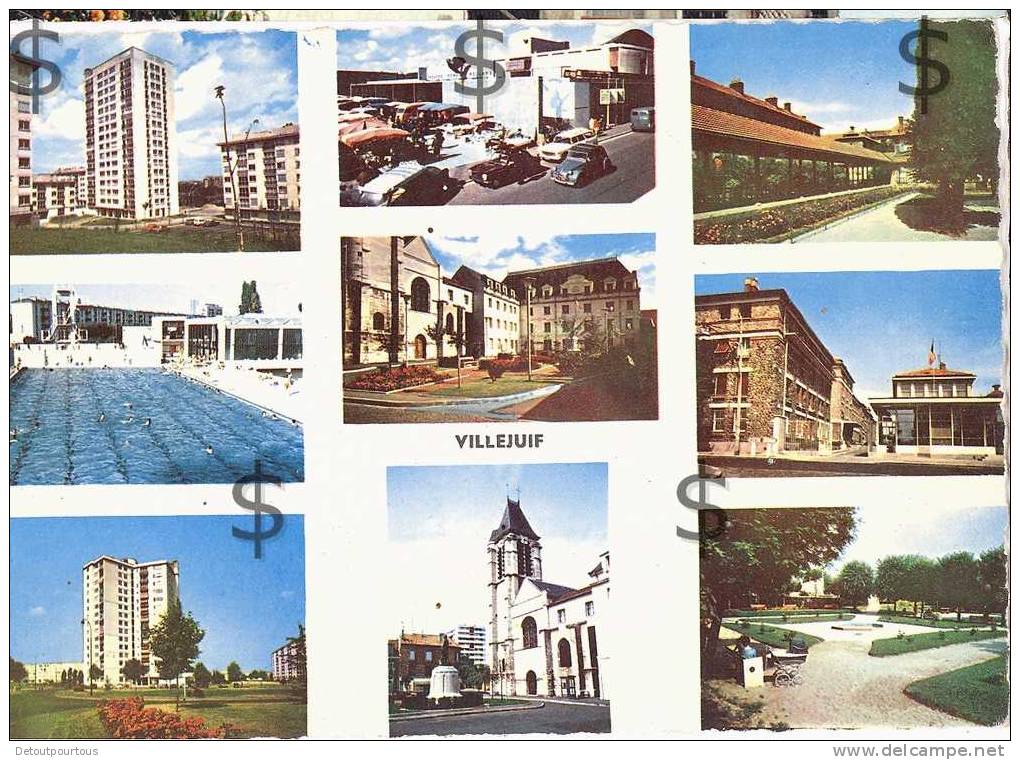 VILLEJUIF Val De Marne 94 : Multivues Divers Aspect De La Ville Immeubles Cités Piscine - Villejuif