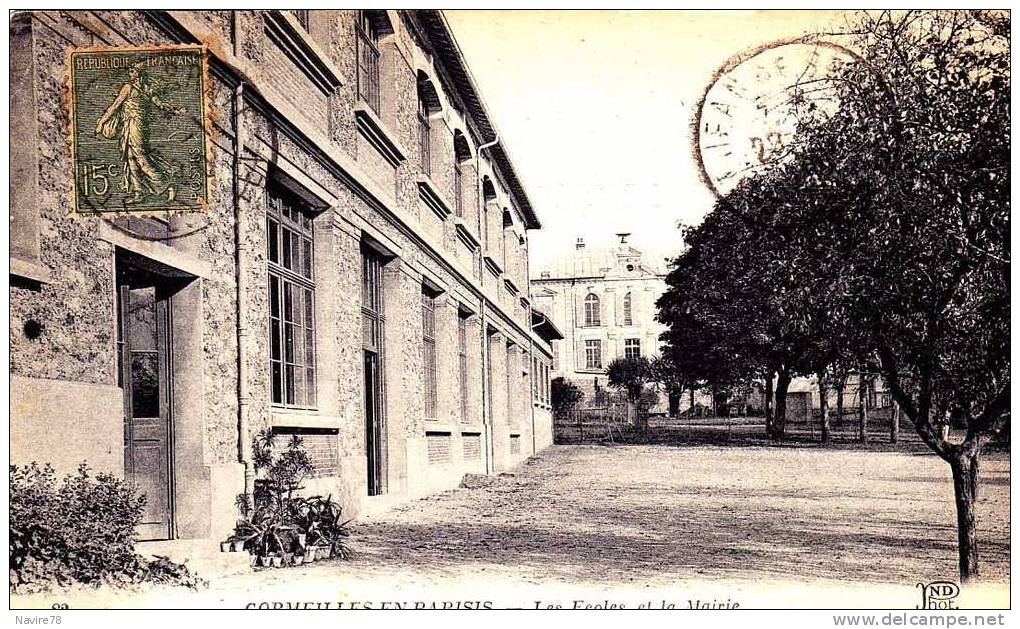 95 Cpa CORMEILLES EN PARISIS     LES ECOLES ET LA MAIRIE (2) - Cormeilles En Parisis