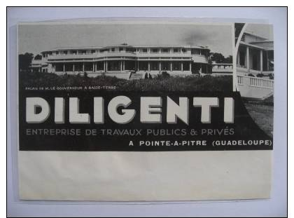 Entreprise Diligenti Pointe à Pitre  1935  Ancienne Coupure De Presse Avec Photo - Documents Historiques