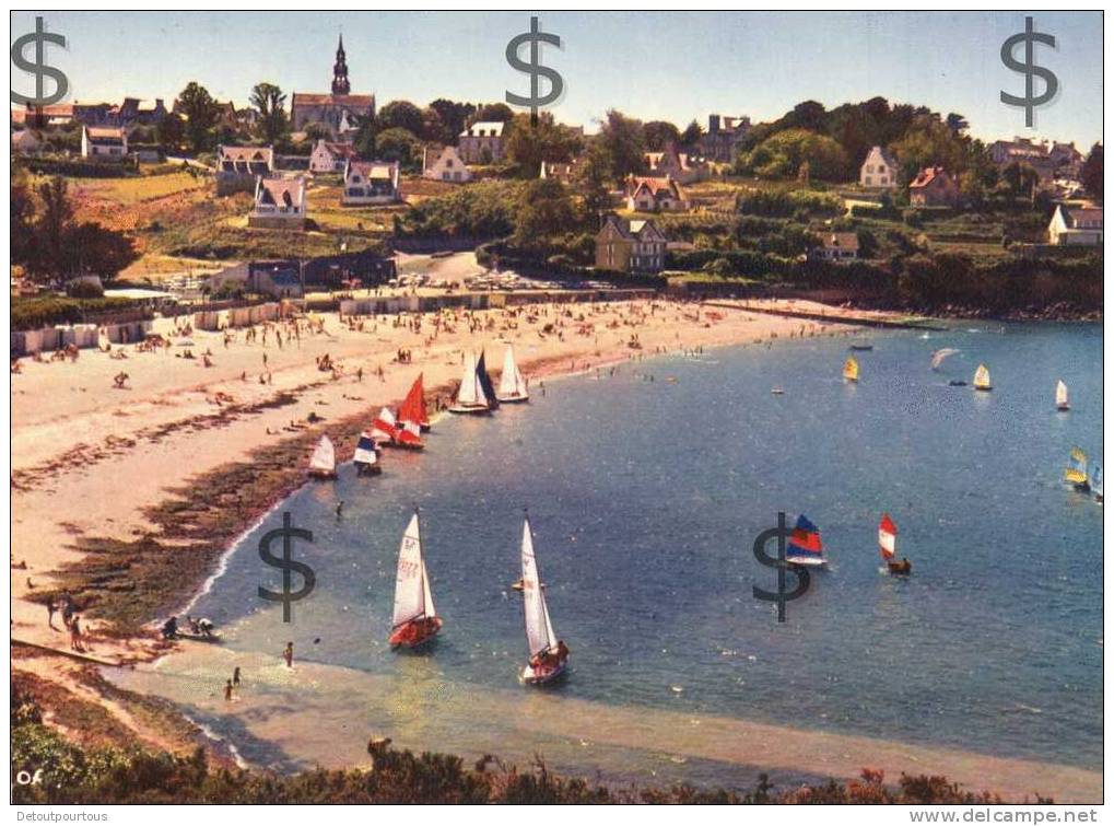 CARANTEC Finistère 29 : La Plage De Kelenn Et L'école De Voile - Carantec